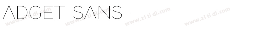 ADGET SANS字体转换